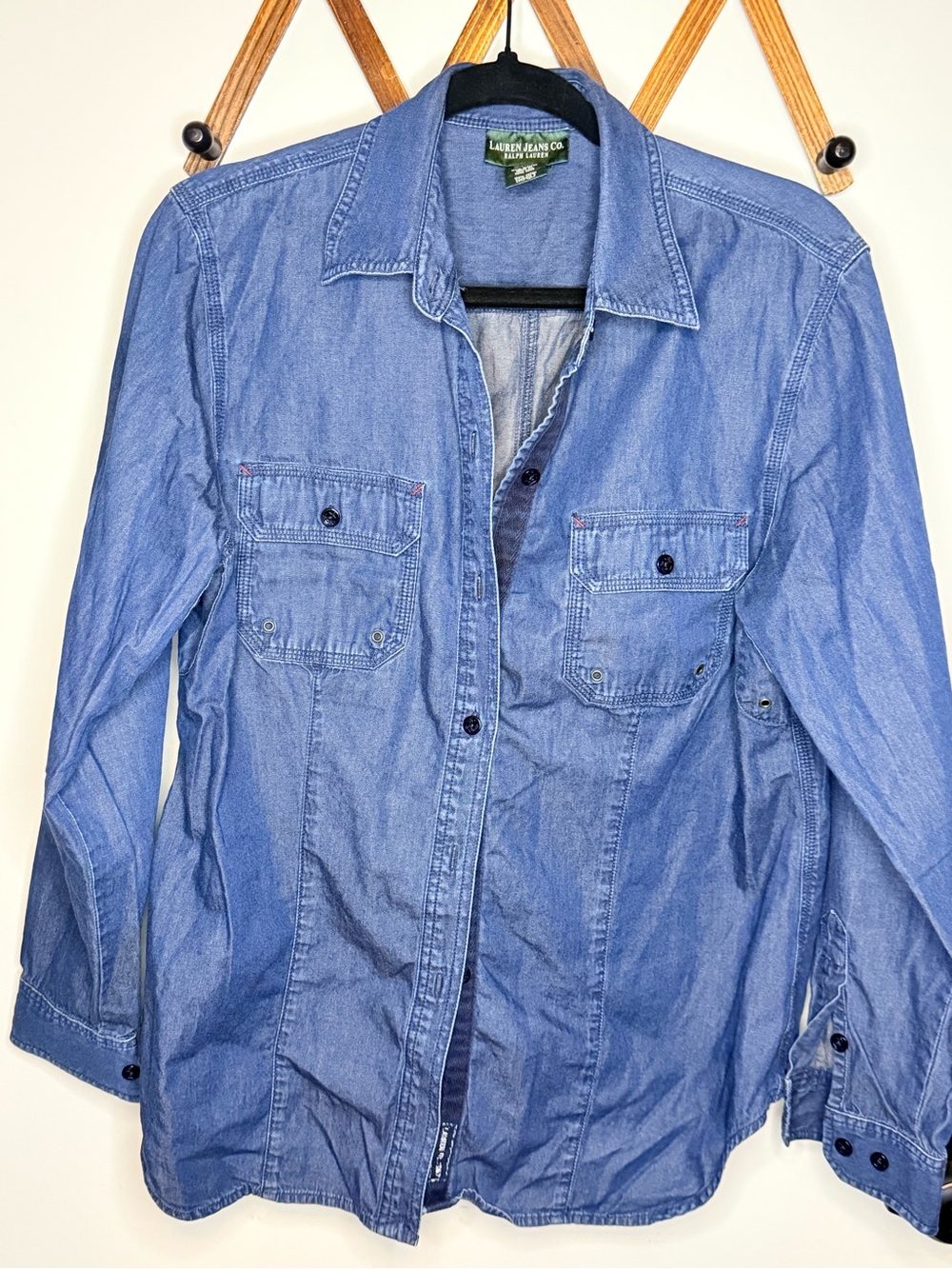 Lauren Ralph Lauren Blue Women's Denim Button-Down Shirt